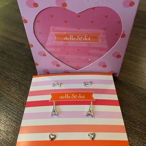 BNIB Stella & Dot Paris trio earring set